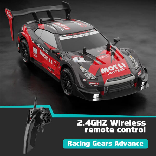 68d596452321a1e7 40KM/H Remote Control Car Rechargeabl Racing Drift Electric Graffiti RC Cars Birthday Toys for Boys