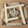 68e49e3cb93c03e6 26mm Mini Chinese Set Portable Traditional Bloc Mahjong 144PCS Party Board Game Two Players Funny