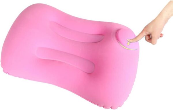 Compression Inflatable Camping Pillow, 19.2 "L Inflatable Pillow, Camping Inflatable Pillow, Camping Sleeping Inflatable Pillow (Orange)