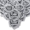69054ce403e94870 IPOPU Artificial Flowers, 25pcs Foam Glitter Roses Glitter Foam Rose Foam Rose with Stem for DIY Wedding Bridal Bouquet Home Party Decoration(Coffee)