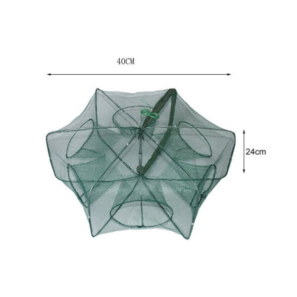 Fishing Net Folded Hexagon Octagon 6/8 Holes Shrimp Automatic Crayfish Catcher Fish Network Baits Cast Mesh Trap