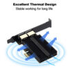 690d3b4429fd0619 2500Mbps Pcie To RJ45 Intel I226 2.5G Gigabit Ethernet Dual Ports 100/1000/2500Mbps Network Card For Desktop