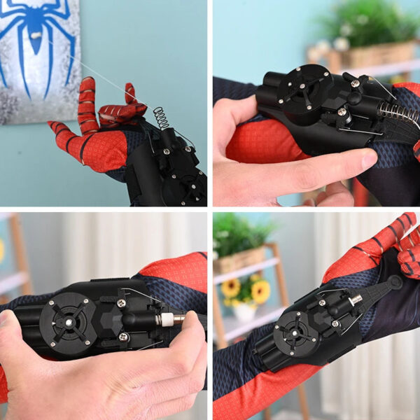 6915291de09babc0 Spiderman Web Shooters Spider Man Wrist Launcher Upgraded Version Peter Parker Cosplay Gadgets Set Toys for Children Gift Kids