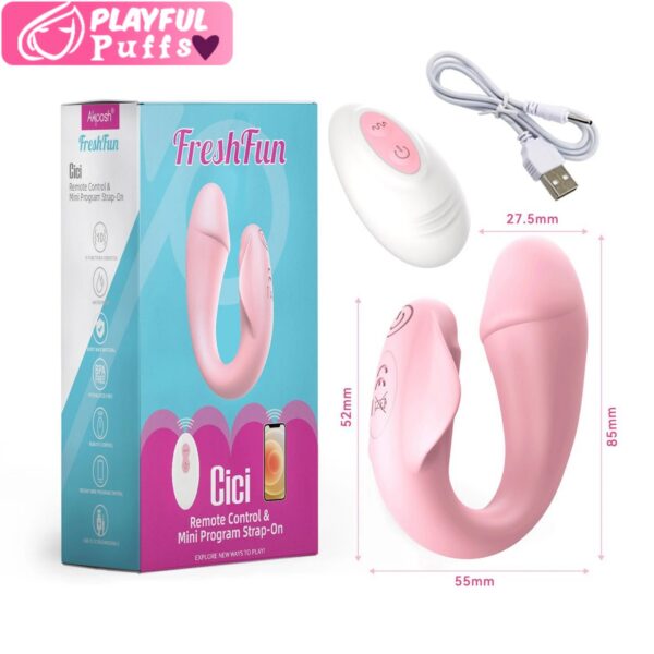 Dolphin APP Controls Remote Wearable Vibrator Vaginal Anal Masturbation G-Spot Penetration Sexy Adult Sex Toy Female Masturbator