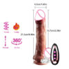 6938dd4850e12a51 Thrusting Realistic Dildo Vibrator Anal Plug With Vibration Telescc Female For Suction Cup Masturbation Sexhine Sex Toys