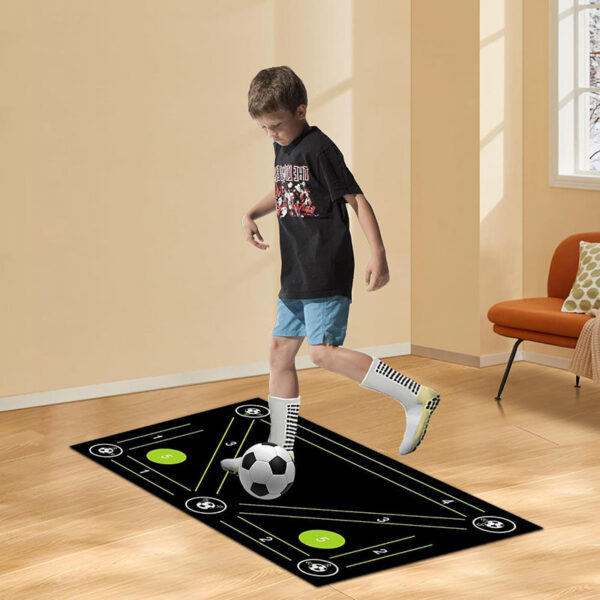 Non-Slip Soccer Footwork Silent Shock-Absorbing Training Mat Ball Control Mats Indoor Outdoor