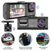 6947bbe9d161ad1a Dash Cam W/ IR Night Vision Loop Recording & 2" IPS Screen 1080P 3 Camera , video recorder, Vehicle DVR