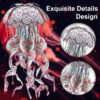 6953dd34ff2491f8 Piececool 3D Puzzles Metal Model Gifts Colourful Jellyfish Building Kits Jigsaw DIY Toy for Adult (4 Colors)