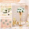 NUPTIO Flower Balls for Wedding Centerpieces - 2 Pcs 9.5 inch Diameter Fake Flower Ball Arrangement Bouquet Party Centerpieces for Tables - Dusty Blue Rose Bouquet Centerpiece Flowers for Table