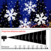 6967c9fe4bcbb63e LED USB Snowflake Projector Holiday Lights Christmas Projection Outdoor Lamp Snow Spotlight for New Year Party