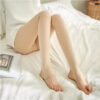 Women Socks 2023 Spring Woman Pantyhose Translucent Wool Sock Pants Winter Stocking Fleece Lined Tights Thermal Legging Fake