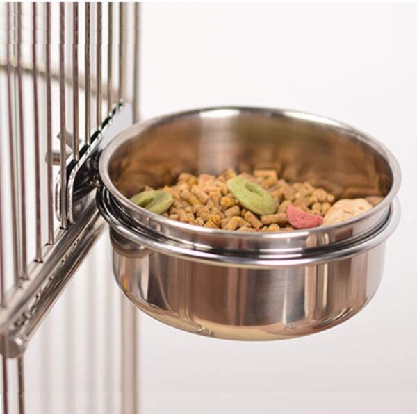 69731ac2e960e68b Pet Feeder Water,10oz 20oz 30oz Bird Hamster Small Animal Cup with Holder,Stainless Steel 10oz Cage Coop Hook Cup for Small Animal Cage Bowl (10oz Stainless Steel Bowl)