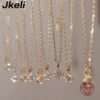 698db57e96d2513d Jkeli -S Pure sier 14k gold pendant Multi-functional single diamond with six claws Zircon necklace for women gift