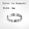 6994fea5ec23ad15 Designer Rings Women Love Gold for Men Diamond Moissanite Sterling Ring Sier Jewelry Screw Couple G34a#