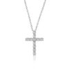 699c20ce55e25992 K.NOBSPIN 3mm Round Cut D VVS1 Moissanite Cross Pendants Necklace For Women Sterling Sier Christian Diamond Neck Chain