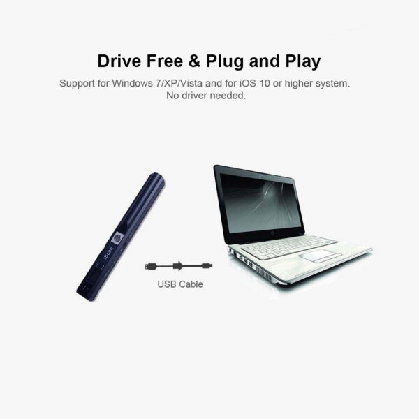 69a21f9ae7225c94 iScan Portable Mini Handheld Document A4 Book Scanner for JPG and PDF Format 300/600/900 DPI