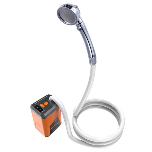 69b4e256ec12e404 Outdoor Electric Pump Portable Camping Rechargeable Battery Powered Shower Waterproof for Beach Pet Watering