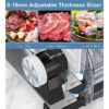 69b6297753ce17ff 220V Electric Meat Slicer Commercial-Grade Stainless Steel Blade for Frozen Meat/Cheese/Bacon Quiet Motor & Child Lock