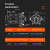 SEAFLO 55 Series Diaphragm Water Pump 5.0GPM 60PSI 12 Volts Electric Yacht Boat Marine RV Caravan High Pressure Supply 5 Chamber