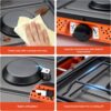 Odoland Portable 2 Burner Camping Stove, 4400W Camp Stoves Lightweight Camping Cooker with Automatic Ignition & Heat Control for Outdoor Backpacking & Picnic Cooking
