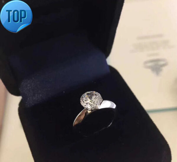 69dbdfe8b688c32a Have stamp and box 1-3 karat diamond rings anelli moissanite sterling sier couple women marry wedding sets engagement jewelry lovers