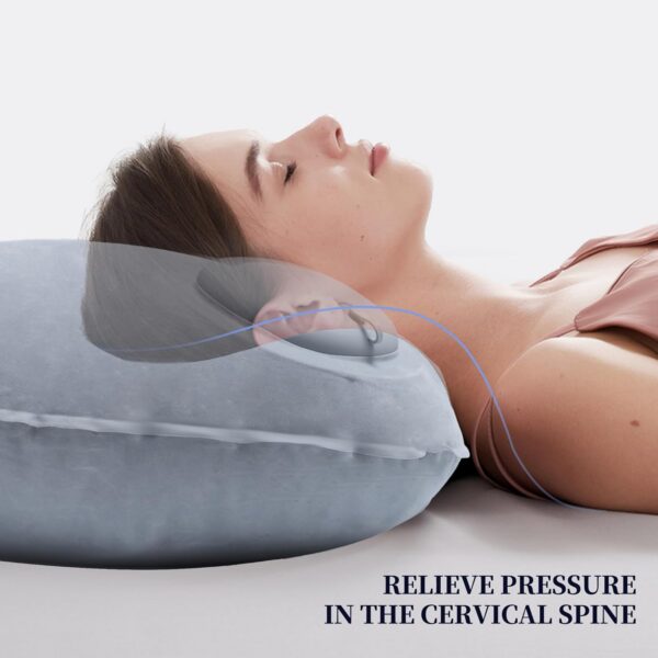 69dcc5460dcd412e Ultra Light Inflatable Camping Pillow - Inflatable Pillow for Camping, Hiking, and Backpacking - Press-to-Inflate Design for Safer and Healthier - Compressed design for Hiking, and Backpacking Travel