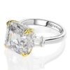OEVAS 100% Sterling Sier Created Moissanite Citrine Diamonds Gemstone Wedding Engagement Ring Fine Jewelry Gift Wholesale