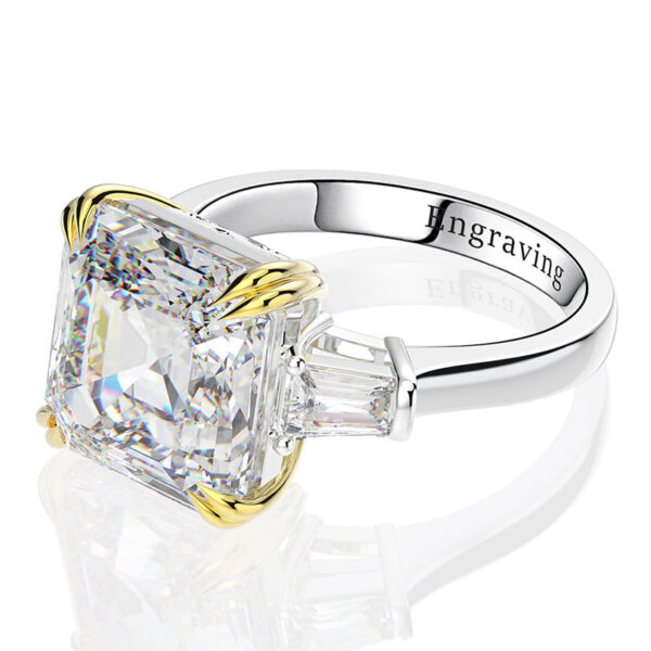 OEVAS 100% Sterling Sier Created Moissanite Citrine Diamonds Gemstone Wedding Engagement Ring Fine Jewelry Gift Wholesale