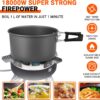 Bulin Gas Campingkocher Gaskocher mit Piezozündung Faltbarer Gaskocher Outdoor Windschutz Kocher Gasbrenner für Camping Trekking Hiking Picknick Wandern