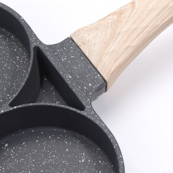 4hole Omelet Pan Frying Pot Thickened Nonstick Egg Pancake Steak Cooking Pans Hamburg Bread Breakfast Maker Induction Cookware
