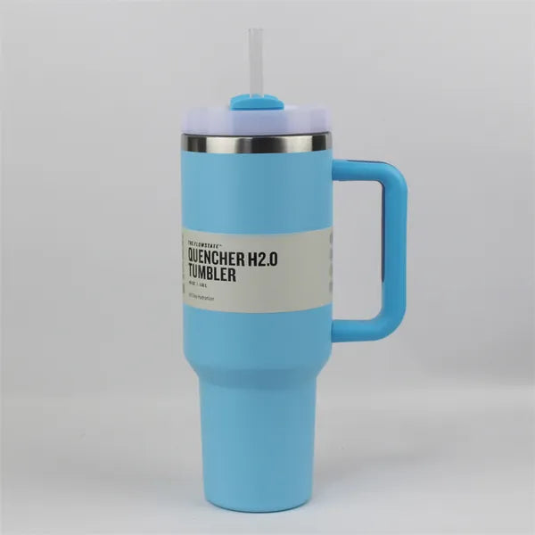 6a4f5664e67520ff Ready To Ship Quencher 40oz Tumblers H2.0 Stainless Steel Cups Silicone handle Lid Straw 2nd Generation Car 40 oz mugs Water Bottles 20 color H0236