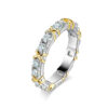 6a674e2d417e911d TBCYD 3mm D Color Moissanite For Women S Sterling Sier Diamond Eternity Ring Wedding Band Hand Fine Jewelry Wholesale