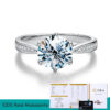 6a6b56d3739cb11c KNB Real 0.5-2CT Moissanite Diamond Rings for Women Wedding Engagement Sterling Sier Original Gemstone Fine Jewelry