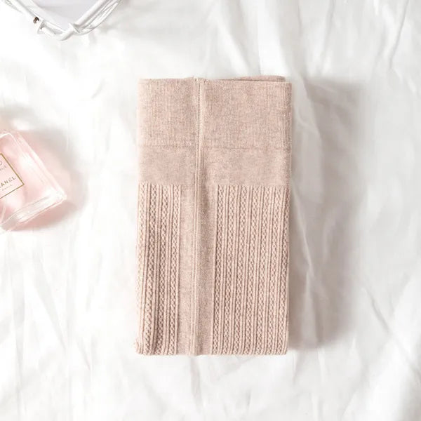 Autumn Winter Pantyhose Cotton Knitted Twist Stockings Colorful Warm Striped Women Full Foot Tights 201109