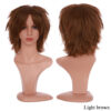 BENIHAIR Synthetic Cosplay White Red Green Blue Pink Yellow Short Layer Fake Hair Extension Men Women Party Wig