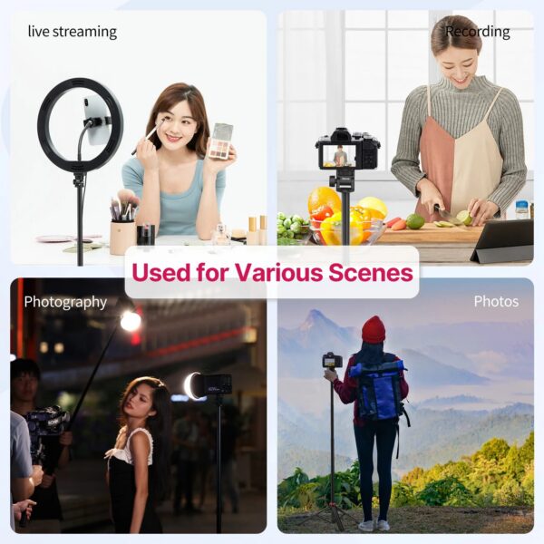 Ulanzi MT-79 2M Portable Universal Tripod Aluminum Alloy Lamp Holder Support LT028 Fill Light Lightweight Camera Action Camera