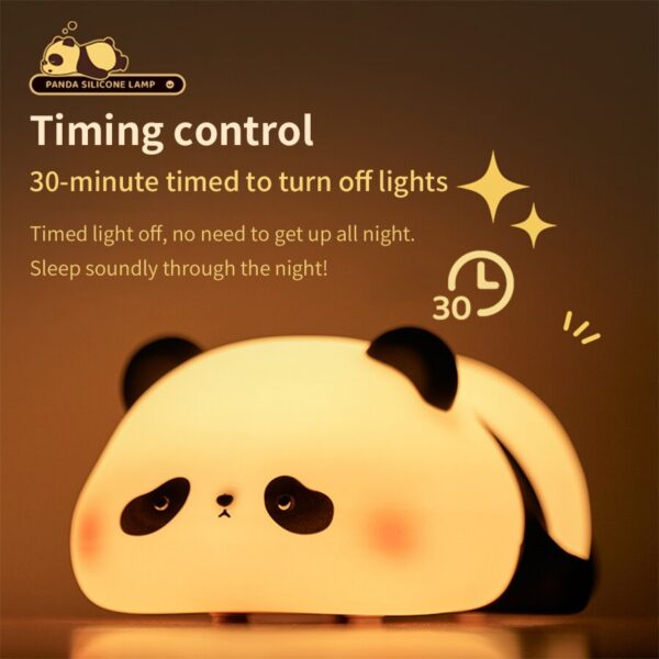 6a8ae88203ee549e Cute LED Night Light Touch Sensor Cartoon Kid's Nightlights Silicone Child Holiday Christmas Gift Bedside Lamp Bedroom Decor