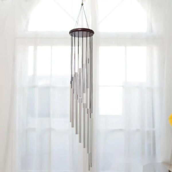 6a9c1378c92375b3 1piece 12 Tubes Aluminum Alloy Wind Chimes with Hook Gold/sier Bells for Outside Home Wedding Party Memorial Decoration Gifts