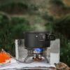 6a9c6fa927e162ab Odoland 6800W Windproof Camping Gas Stove, Portable Outdoor Camping Furnace, Folding Wild Camp Gas Burner, Backpacking Stove Suitable for Hiking, Camping, Trekking and Picnic