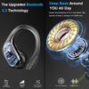 75Hrs Bluetooth 5.3 Earphones IP7 Waterproof Wireless Headphones with ENC Noise Cancelg Mic Deep Bass For Sports Workout Gym