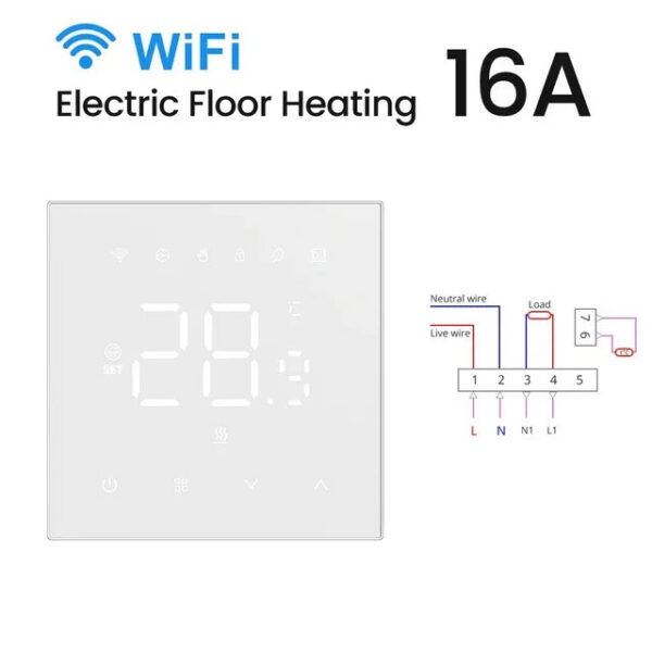 6aab691d9b864cda AVATTO Tuya WiFi Smart Thermostat Underfloor Heating System for Gas Boiler Electric Heating Work with Alexa Google Home
