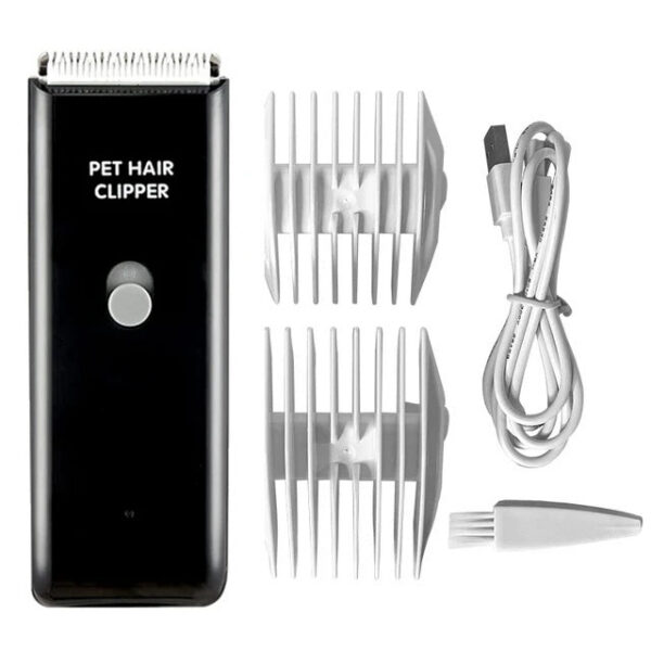 6aab7ec5d71acc3e Cordless Dog Clipper Rechargeable Pet Hair Trimmer Low Noise Professional Cat Puppy Grooming Haircut hine Electric Cutters