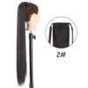 6aab8a5107a99445 34inches Synthetic Ponytail Hair Extension Clip in Fake Wig Hairpiece Blonde Wrap Around Pigtail Long Smooth Overhead Pony Tail