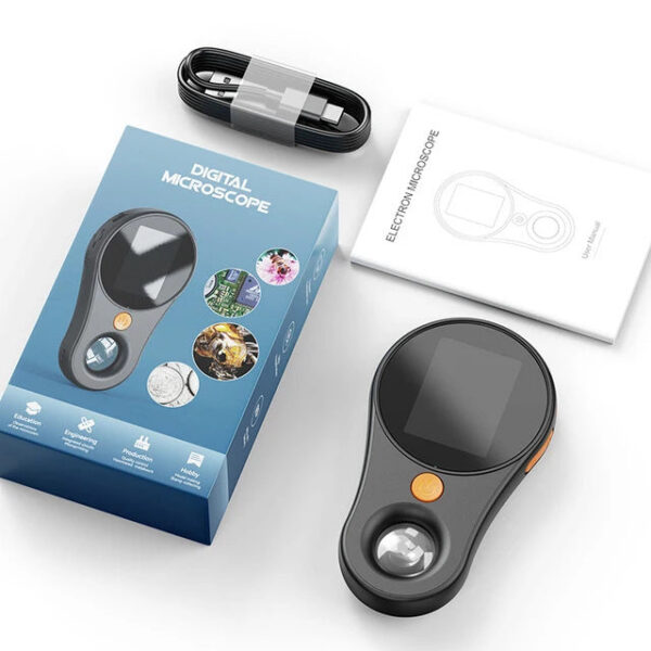 2.0inch 500X Digital Microscope 1080P Video Coin Microsco with Magnifying Glass Wiht 8Leds for Electronics Repair Windows/