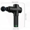 6ab6d3596ba54758 Deep Muscle Massage Gun Electric Percussion Pistol Massager For Body Neck Back Leg Fiess Tool 30 Levels