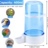 6acdf246a637df77 Pet Feeder Automatic,Bird Hamster Small Animal Feeder, Automatic Feeding Device Dispenser for Hamster Bird Pigeon Parrots Mini Hedgehog with Holder (5.90x2.83x6.10in)