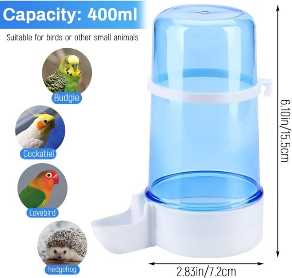 6acdf246a637df77 Pet Feeder Automatic,Bird Hamster Small Animal Feeder, Automatic Feeding Device Dispenser for Hamster Bird Pigeon Parrots Mini Hedgehog with Holder (5.90x2.83x6.10in)
