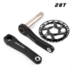 GOLDIX Children Bicycle Crankset 110/127/140/150/155/160mm Crank with Protective Disc 30T 32T Chainwheel Kids Bike Accessories