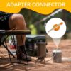 Camping Gas Refill Adapter, Switching Valve Camping Nozzle Bottle Convert Regulator Brass Gas Bottle Adaptor Adaptor Gas, Canister Refill Convertor for Outdoor Camping Gas Canister Accessories