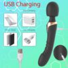 Double Head Powerful Clit Vibrators for Women AV Magic Wand Massager Dildo G Spot Orgasm Clitoris Stimulator Masturbator
